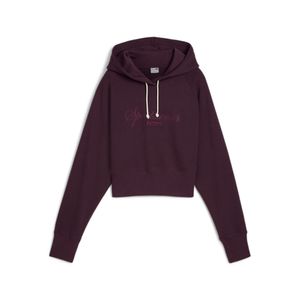 PUMA SUDADERA CLASSICS+ RELAXED CROPPED HOODIE