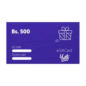 YUTH GIFT CARD BS.500