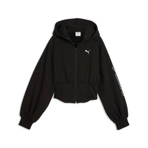 PUMA SUDADERA STREET GLAM STUDDED Y BEDAZZLED FZ BALLOON SLEEVE HOODIE FL